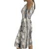 DOLCE & GABBANA Grey Silk Dress