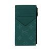 LOUIS VUITTON Green Coin Card Holder