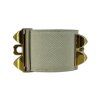 HERMÉS Collier De Chien Gold White Bracelet