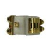 HERMÉS Collier De Chien Gold White Bracelet