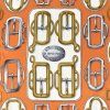 HERMÉS Bouclerie d'Attelage Silk Scarf