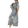 EMILIO PUCCI Printed Blue Maxi Dress