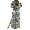 EMILIO PUCCI Printed Blue Maxi Dress