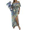 EMILIO PUCCI Printed Blue Maxi Dress