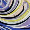 EMILIO PUCCI Blue Printed Silk Scarf