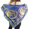 EMILIO PUCCI Blue Printed Silk Scarf