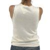 BLUMARINE Cream White Tank Top