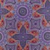 HERMÉS Printed Purple Silk Scarf