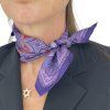 HERMÉS Printed Purple Silk Scarf