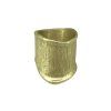 Minimalist Asymmetric Gold Plated Ring