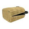 PRADA Panier Wicker and Canvas Bag