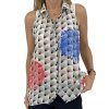 MARCO DE VINCENZO Print Sleeveless Shirt
