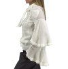 CHLOÉ Ruffle-Trim Tie Neck Blouse
