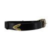 ALBERTA FERRETTI Dark Brown Gold Belt