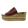 CHLOÉ Camille Leather Wedge Mules