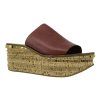 CHLOÉ Camille Leather Wedge Mules