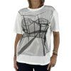 ALEXANDER MCQUEEN Tulle Bodice-Print T-Shirt