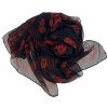 ALEXANDER MCQUEEN Black And Red Scarf