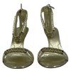GIVENCHY Metallic Gold Leather Sandals