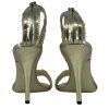 GIVENCHY Metallic Gold Leather Sandals