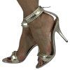 GIVENCHY Metallic Gold Leather Sandals