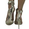 GIVENCHY Metallic Gold Leather Sandals