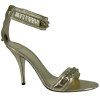 GIVENCHY Metallic Gold Leather Sandals