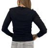 YVES SAINT LAURENT Heart Button Long Sleeve Top