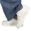 DOLCE & GABBANA White Perforated-Logo Sneakers