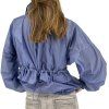 MONCLER Blue Light Blue Tupeti Jacket