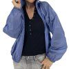 MONCLER Blue Light Blue Tupeti Jacket