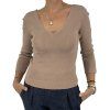 ALBERTA FERRETTI Ribbed V-Neck Sweater