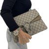 GUCCI Dionysus GG Supreme Medium Shoulder Bag