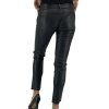 SIMONETTA RAVIZZA Black Leather Trousers