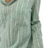 TORY BURCH Printed Green Blouse