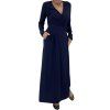 PAROSH Blue Long Dress