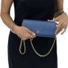 PRADA Saffiano Metal Leather Wallet on Chain Bag