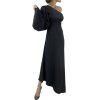 ANAMÉ. Black Long Dress
