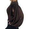 PHILOSOPHY Wrapped Stretch Tulle Bodysuit