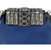 ALBERTA FERRETTI Crystal-Embellished Silk Satin Clutch Bag