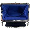 ALBERTA FERRETTI Crystal-Embellished Silk Satin Clutch Bag