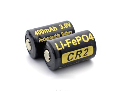 Soshine IFR CR2 Nabíjecí batérie - CR2 3.2V 400mAh LiFePO4 - 2ks