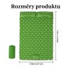 Dvojité nafukovací matrace s vestavěnou nožní pumpou
