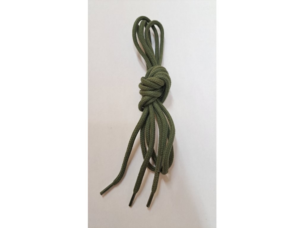 tkaničky do bot kulaté zelené 115cm