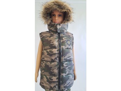 vesta dětská zimní maskovací