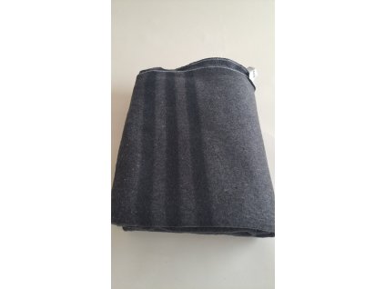 deka antracit s pruhem 200x150cm