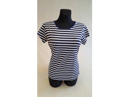 triko dámské pruhované námořní modrá