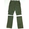 kalhoty UNI Loshan odepínací zip zelené