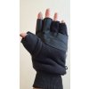 rukavice zimní s překrytím a podšívkou potisk list