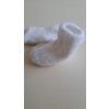 ponožky kojenecké froté bílé LOANA